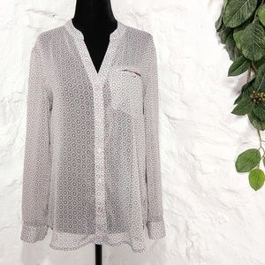 Kut from the Kloth Jasmine mint pink geometric top